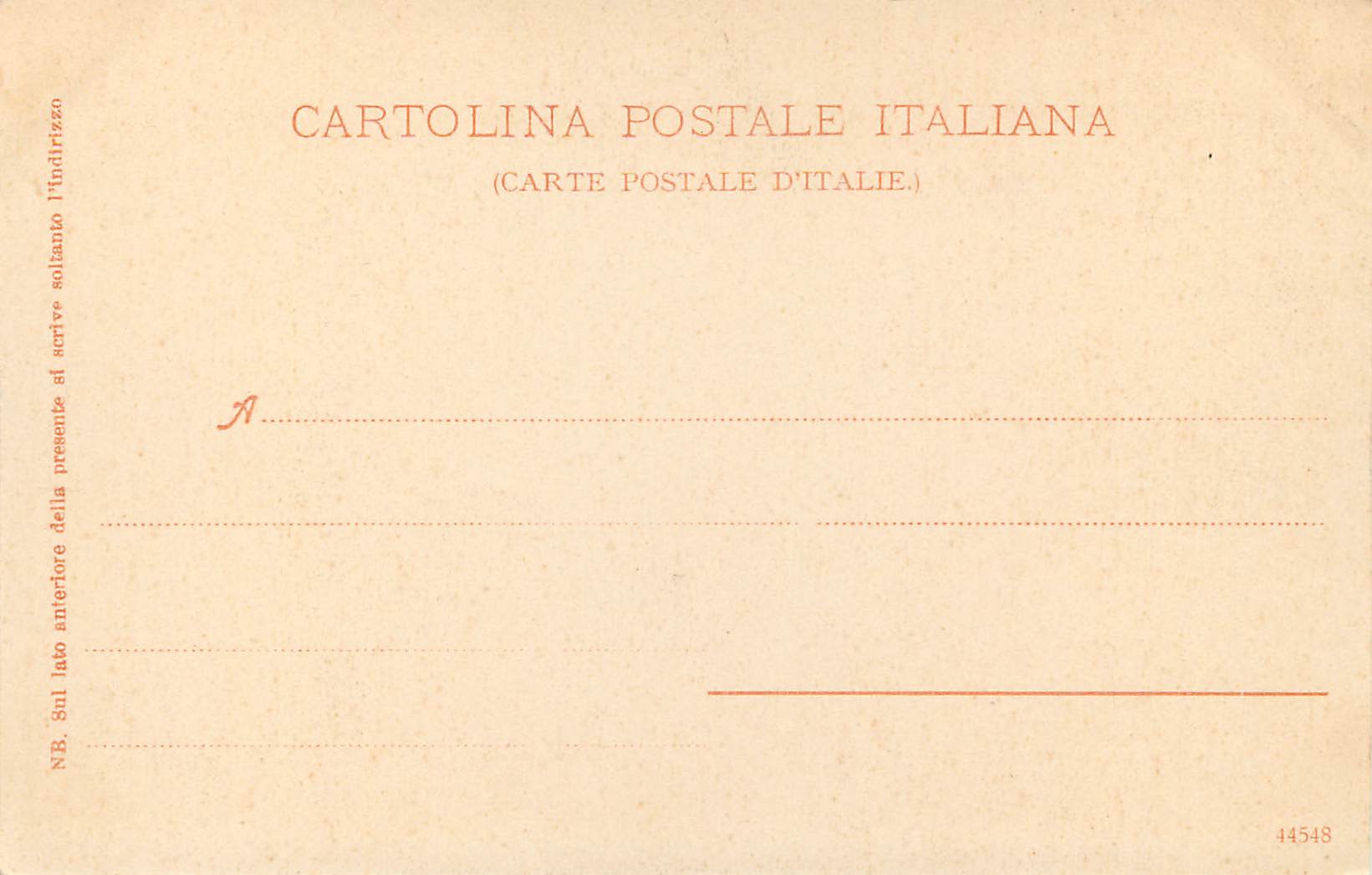 CPA Sorrento Massa Lubrense — Rückseite