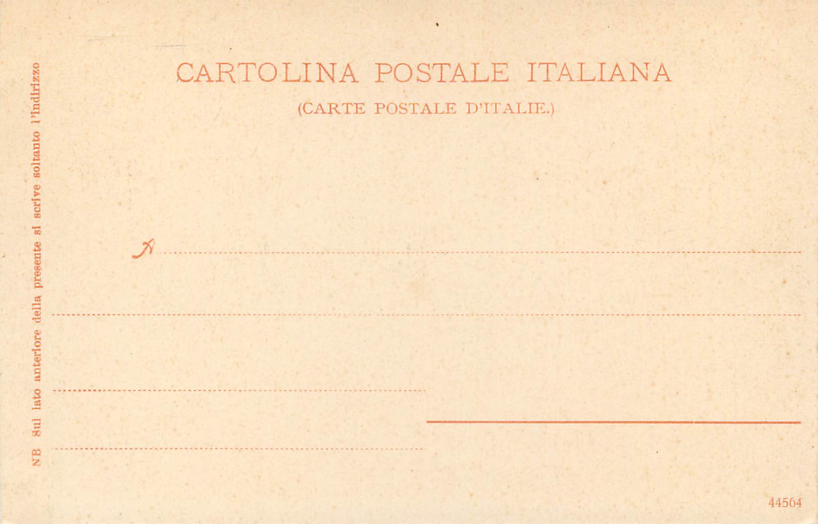 CPA Sorrento Vallata dei Mulini — Rückseite