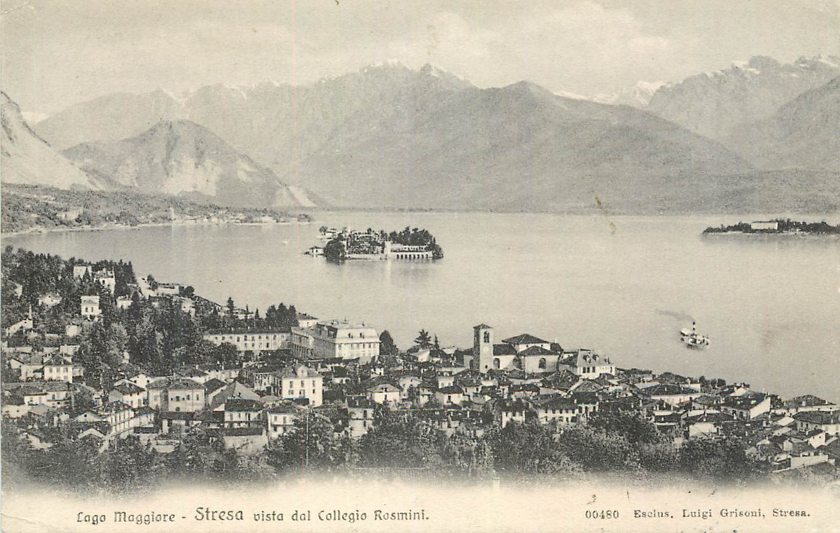 CPA Stresa Lago Maggiore vista del Collegio Rusmini