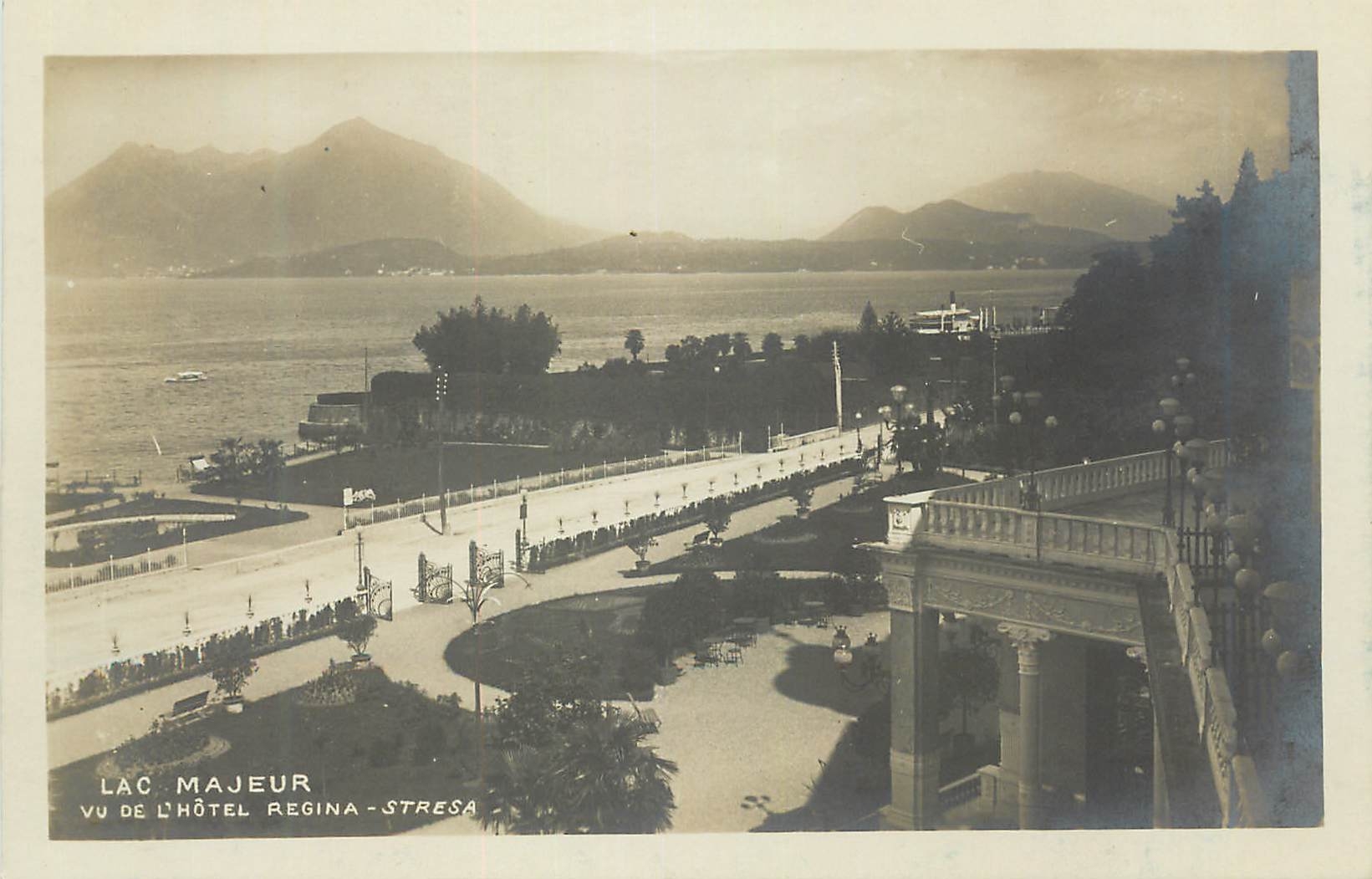 CPA Stresa Lac Majeur Vu de l'Hotel Regina