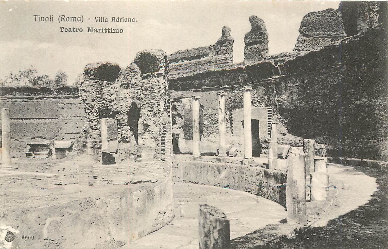 CPA Tivoli (Roma) Villa Adriana Teatro Marittimo