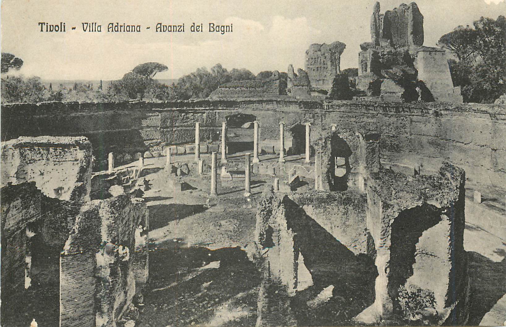 CPA Tivoli Villa Adriana Avanzi dei Bagni