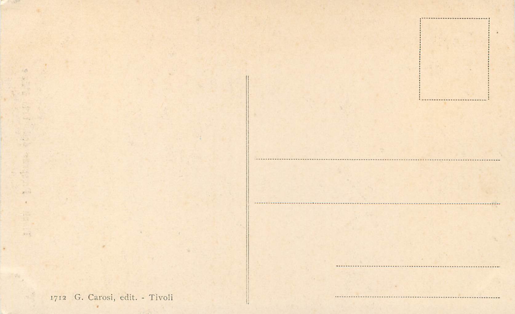CPA Tivoli Prospetto della Villa d'Este — Back