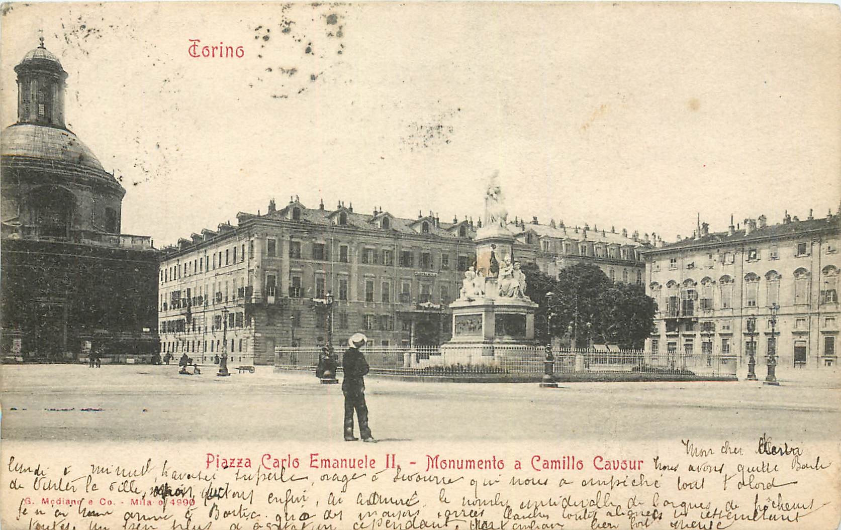 CPA Torino Monuments a Camillo Cavour