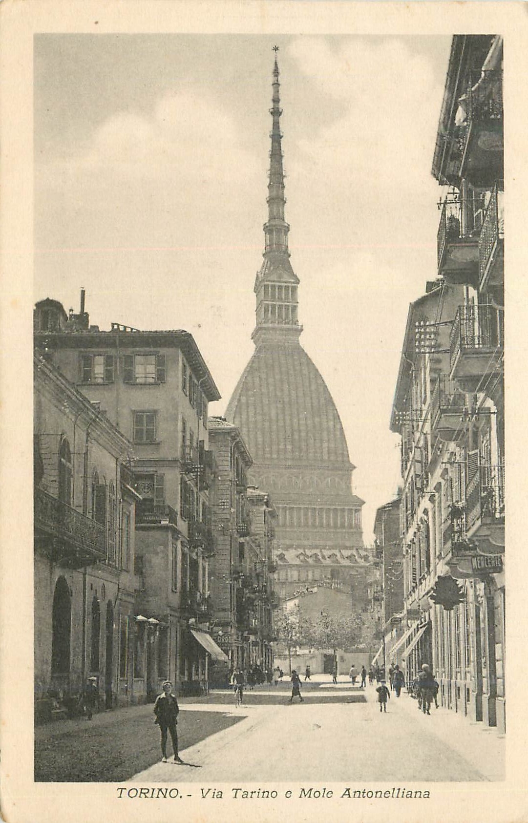 CPA Torino Via Tarino o Mole Antonelliana