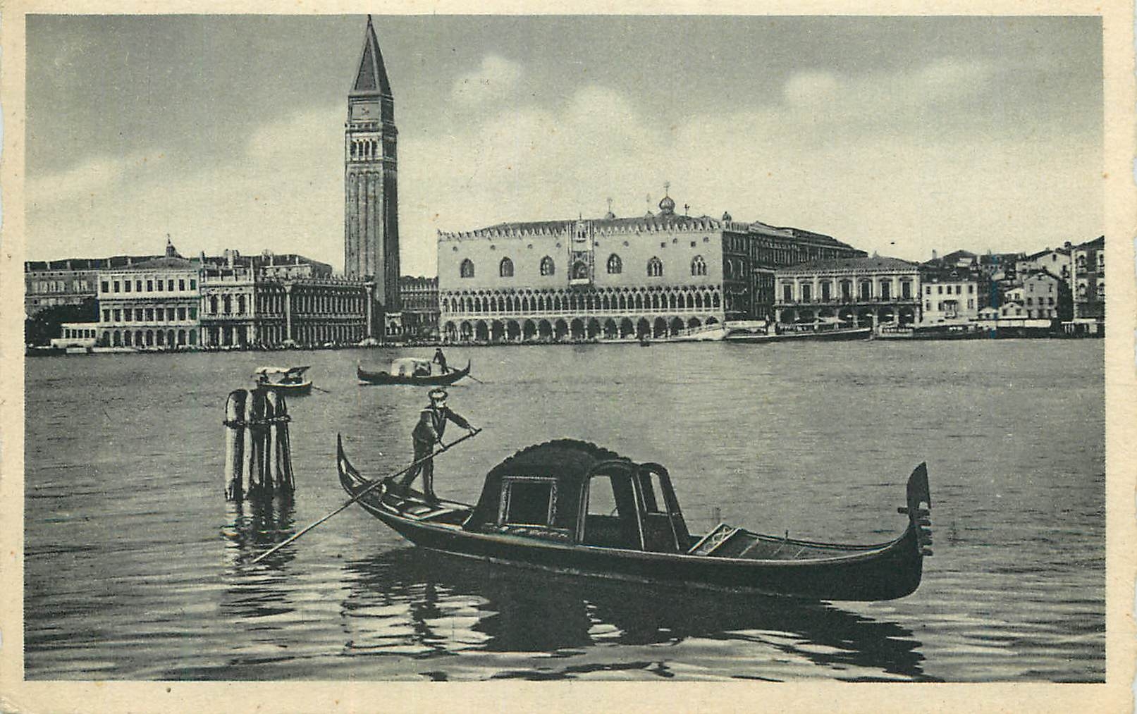 CPA Venezia Panorama des Insel St Giorgio Bateau