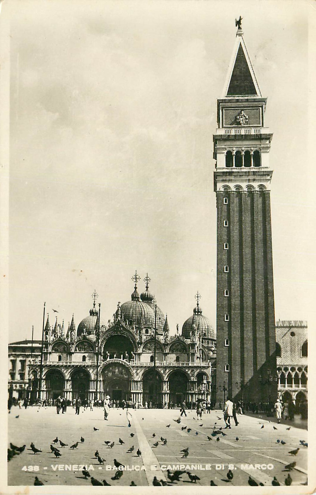 CPA Venezia Basilica e Campanile Di S Marco