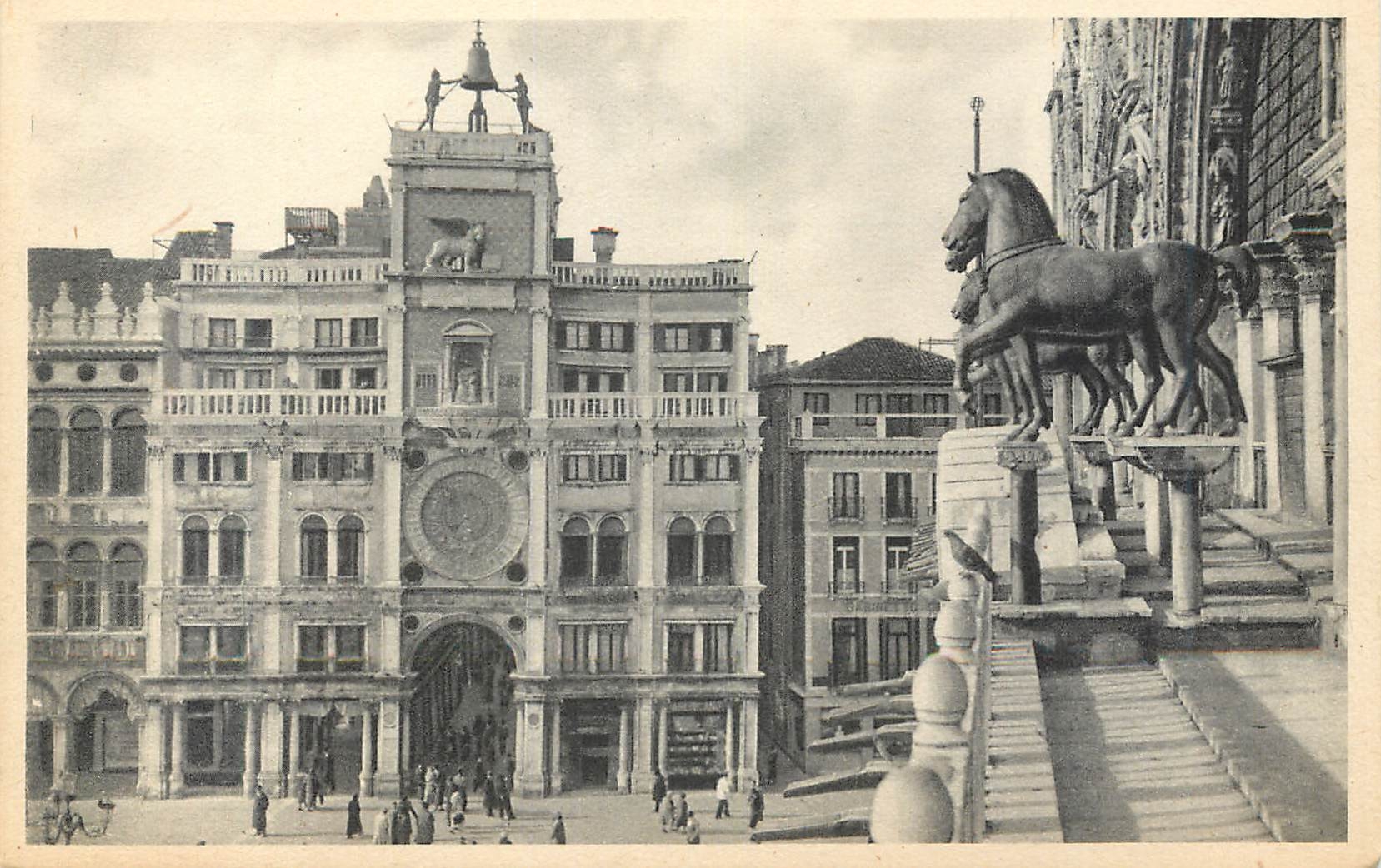 CPA Venezia Les chevaux en bronze