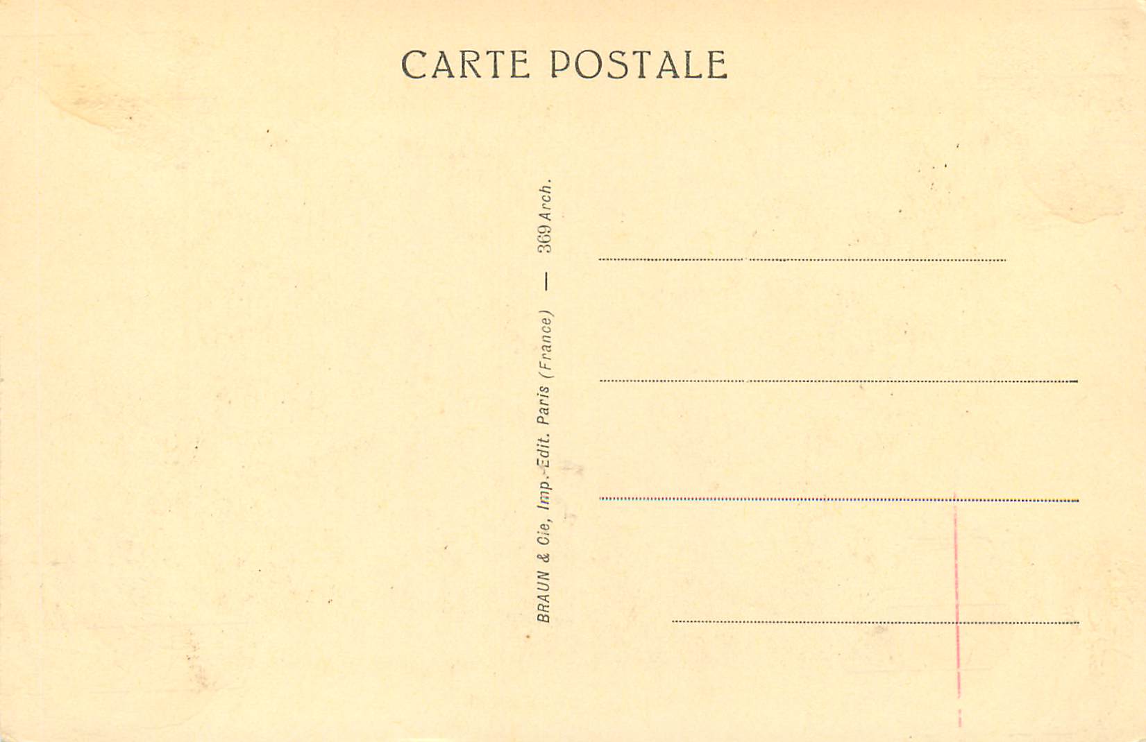 CPA Venise La Ca D'oro — Rückseite