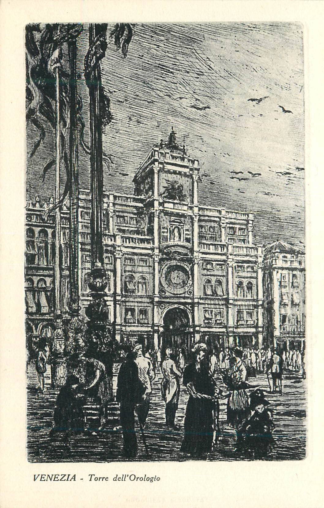 CPA Venezia Tour de l'Horloge