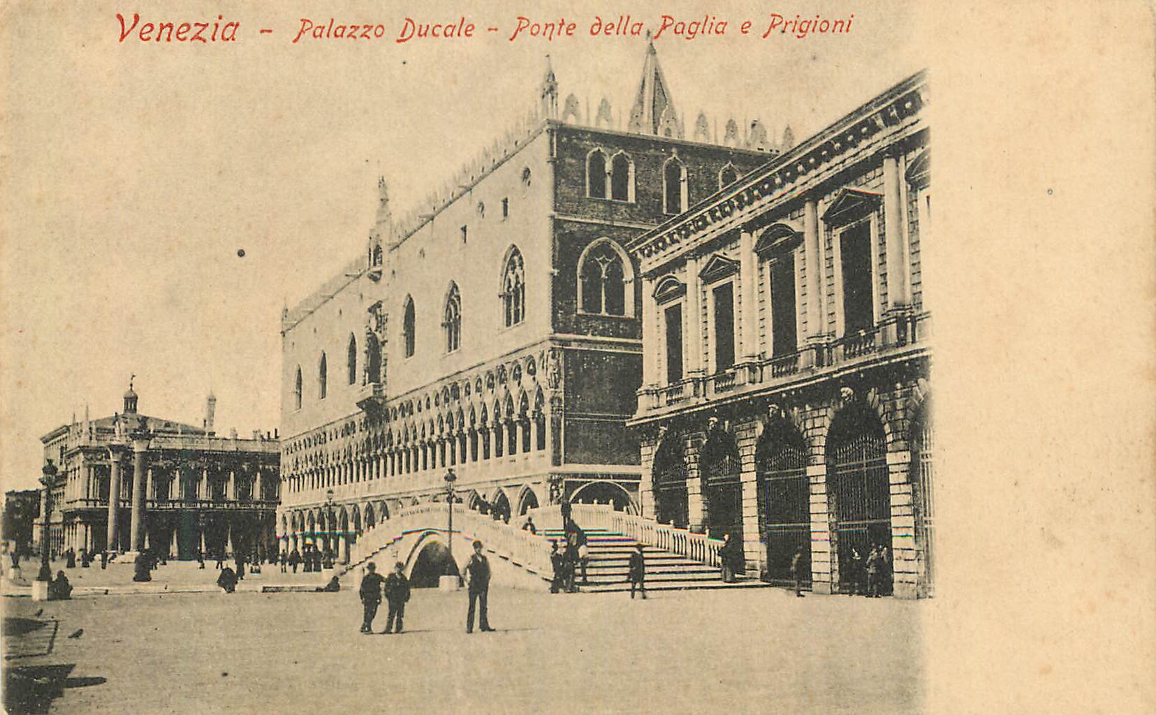 CPA Venezia Palazzo Ducale Ponte della Paglia e Prigioni