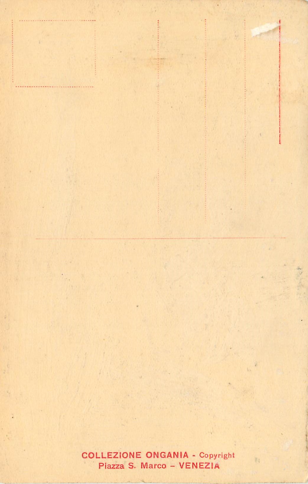CPA Venezia Palazzo Ducale — Rückseite
