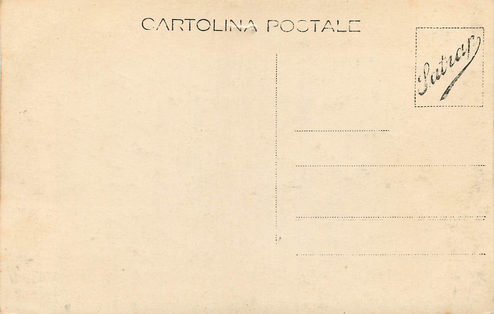 CPA Venezia — Rückseite