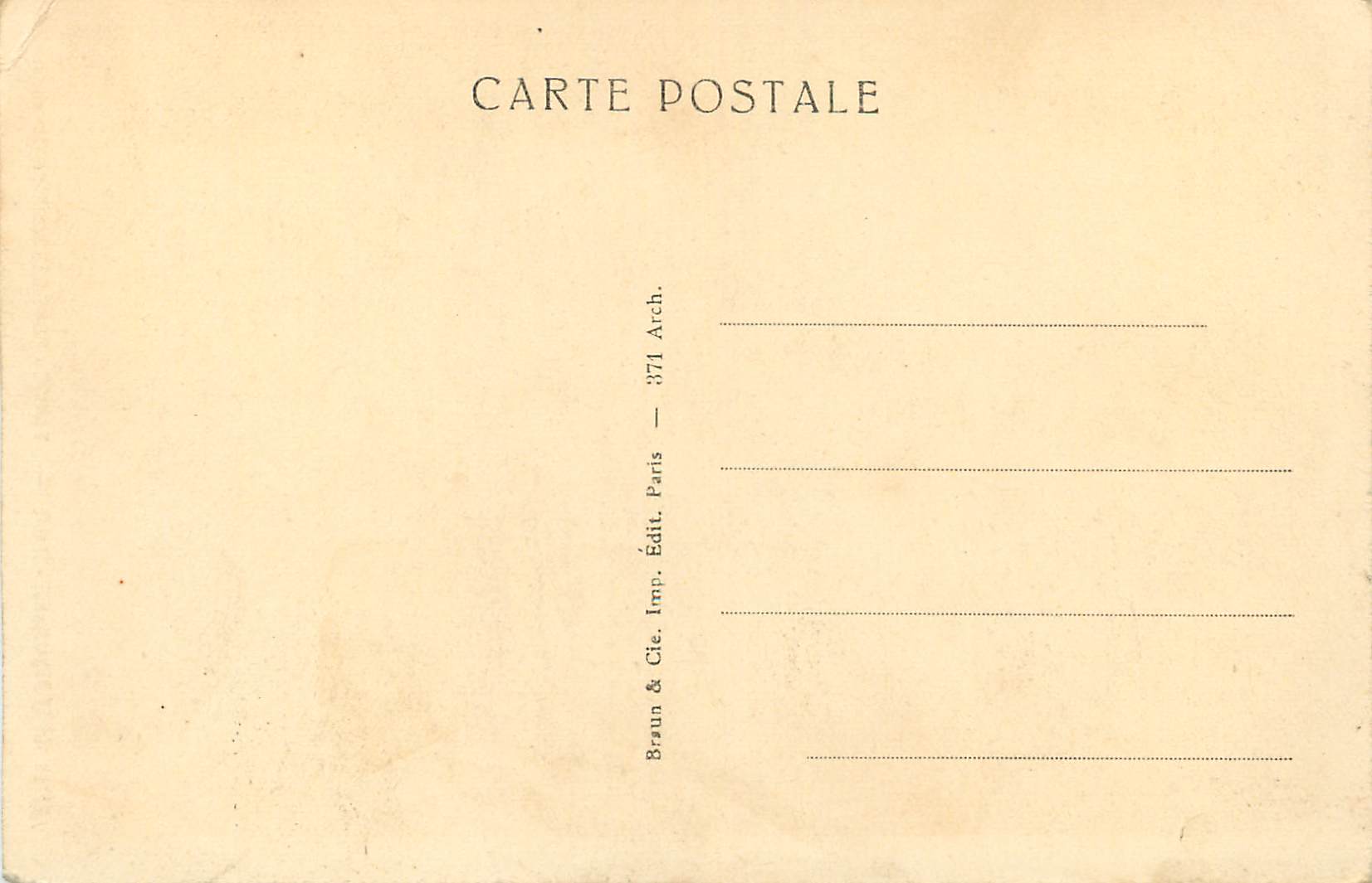 CPA Venise Pont des Soupirs (18e siecle) — Rückseite