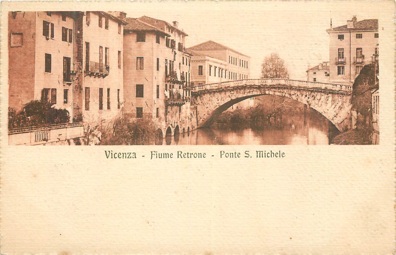 CPA Vicenza Fiume Retrone Ponte S Michele