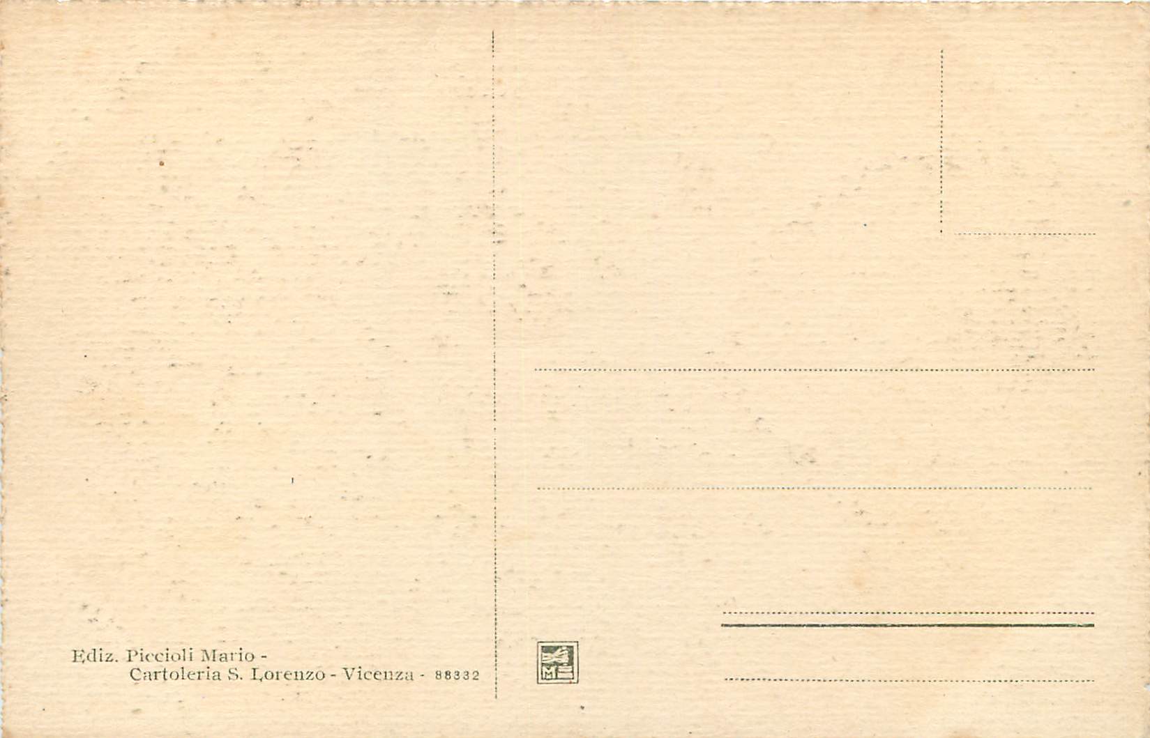 CPA Vicenza Fiume Retrone Ponte S Michele — Rückseite