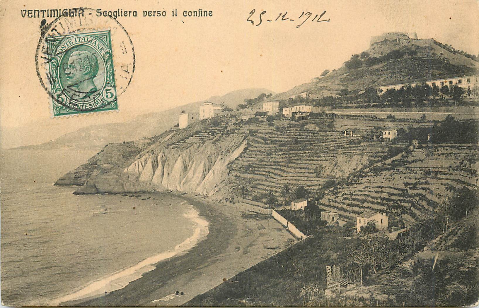 CPA Ventimiglia Scogliera verso il contine