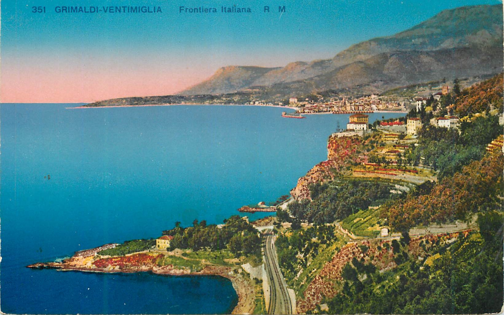 CPA Ventimiglia Grimaldi Frontiera Italiana