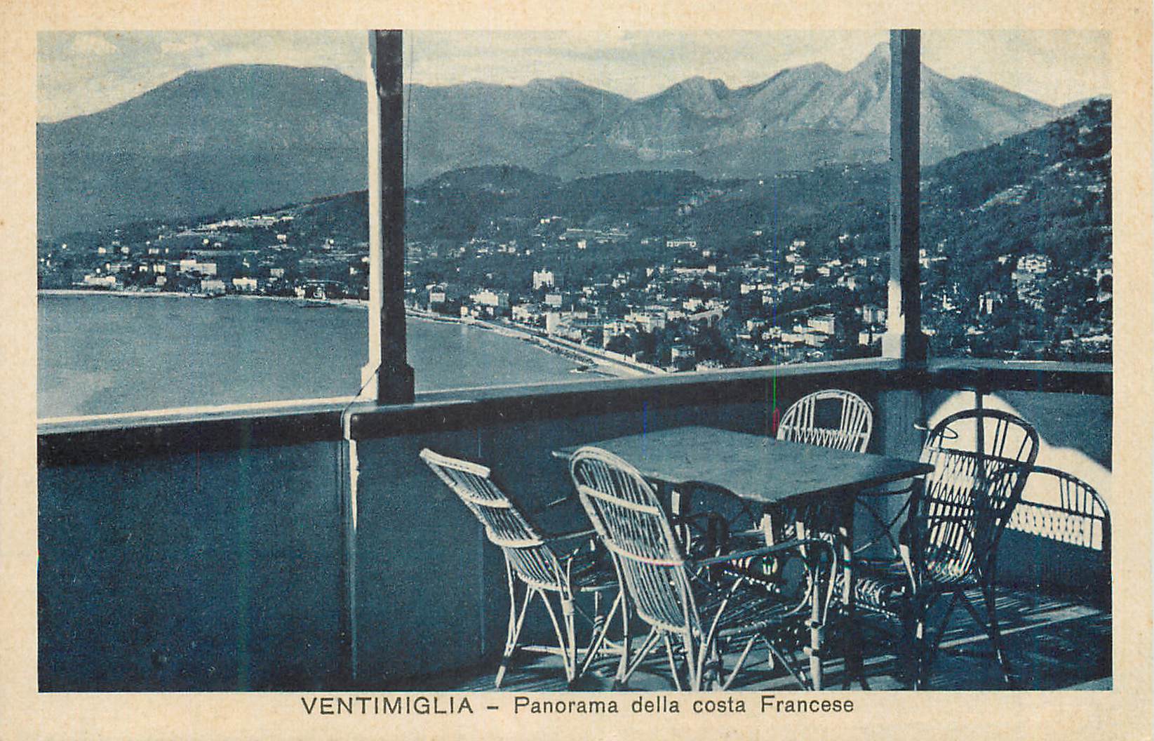 CPA Ventimiglia Panorama della costa Francese