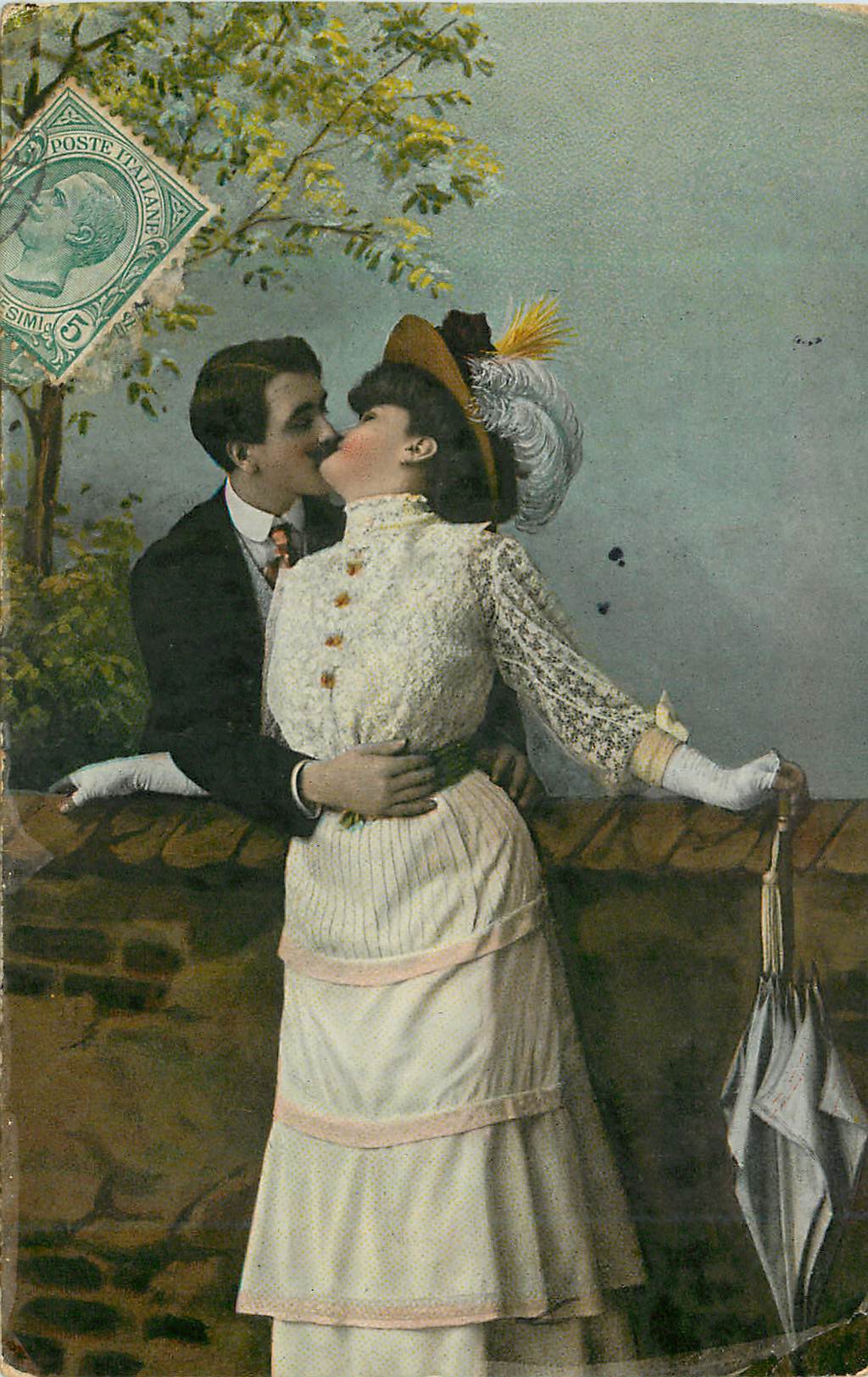 Couple en amoureux — scène romantique — Poste Italiane, n° 5