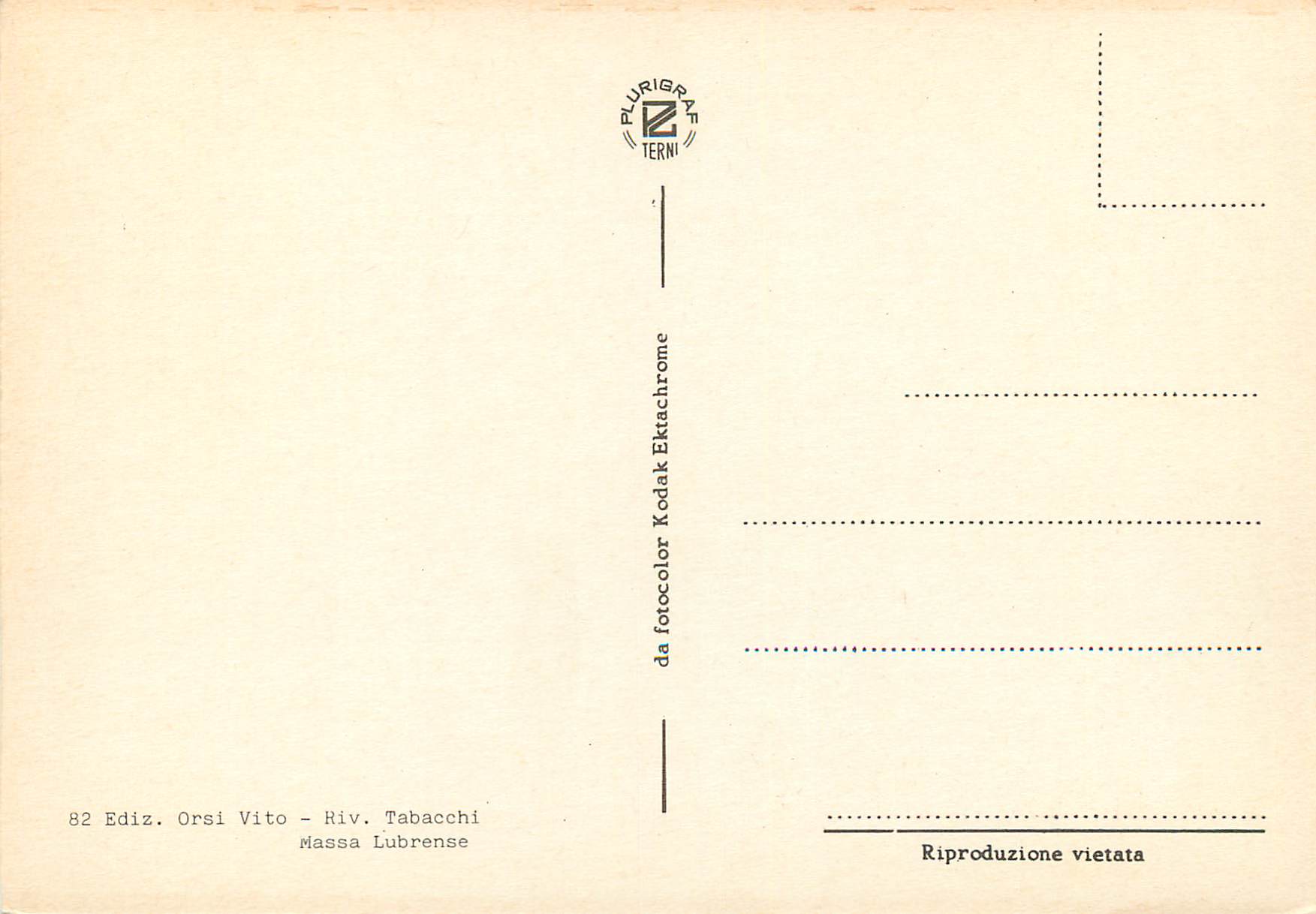 CPM Massa Lubrense — Rückseite