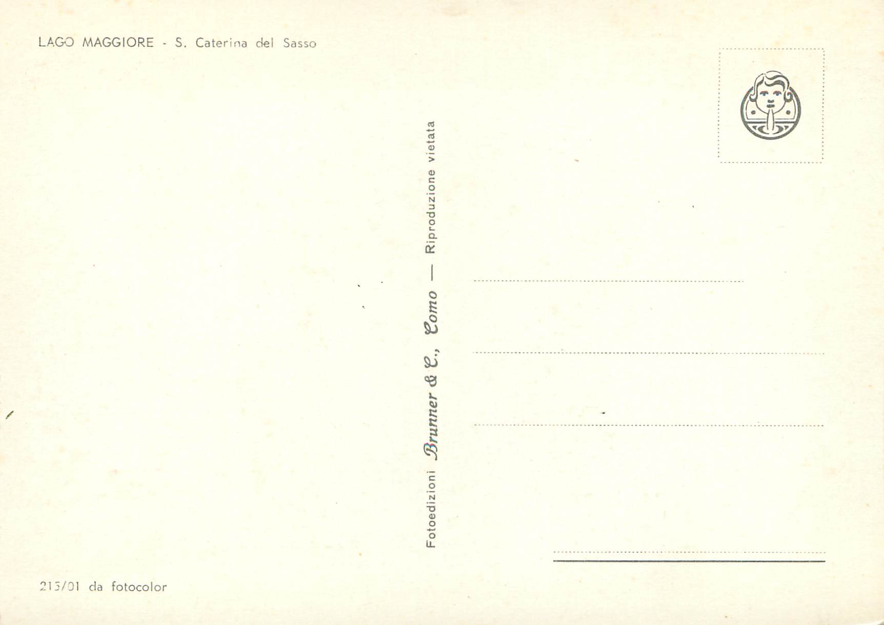 CPM Lago Maggiore S Caterina del Sasso — Rückseite