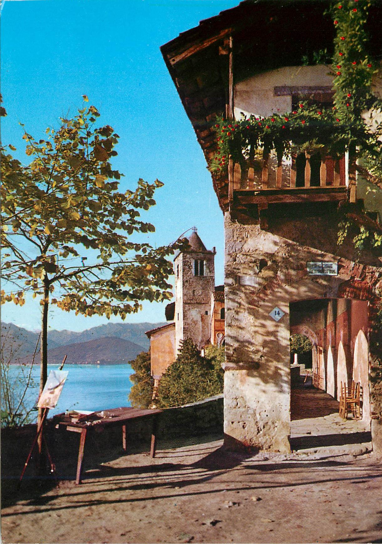CPM Lago Maggiore S Caterina del Sasso Coin Pittoresque