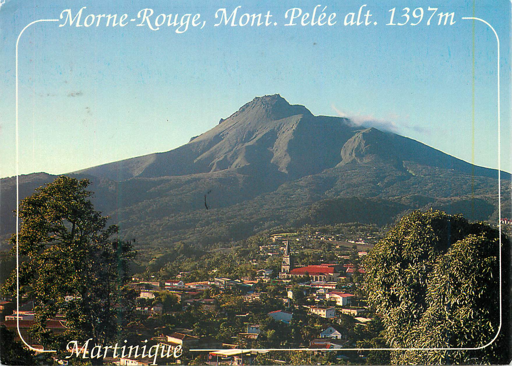 CPM Martinique Morne-Rouge Mont Pelee alt 1397m