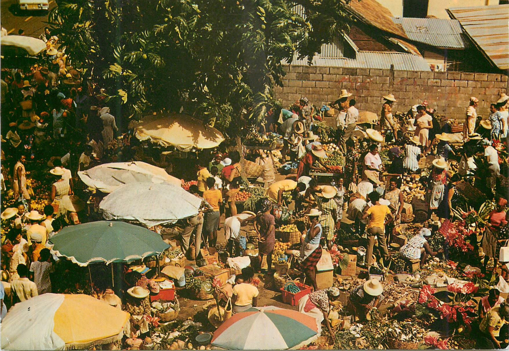 Mercato all'aperto — Fort-de-France — Edizioni Félix Rose-ROSETTE n°211