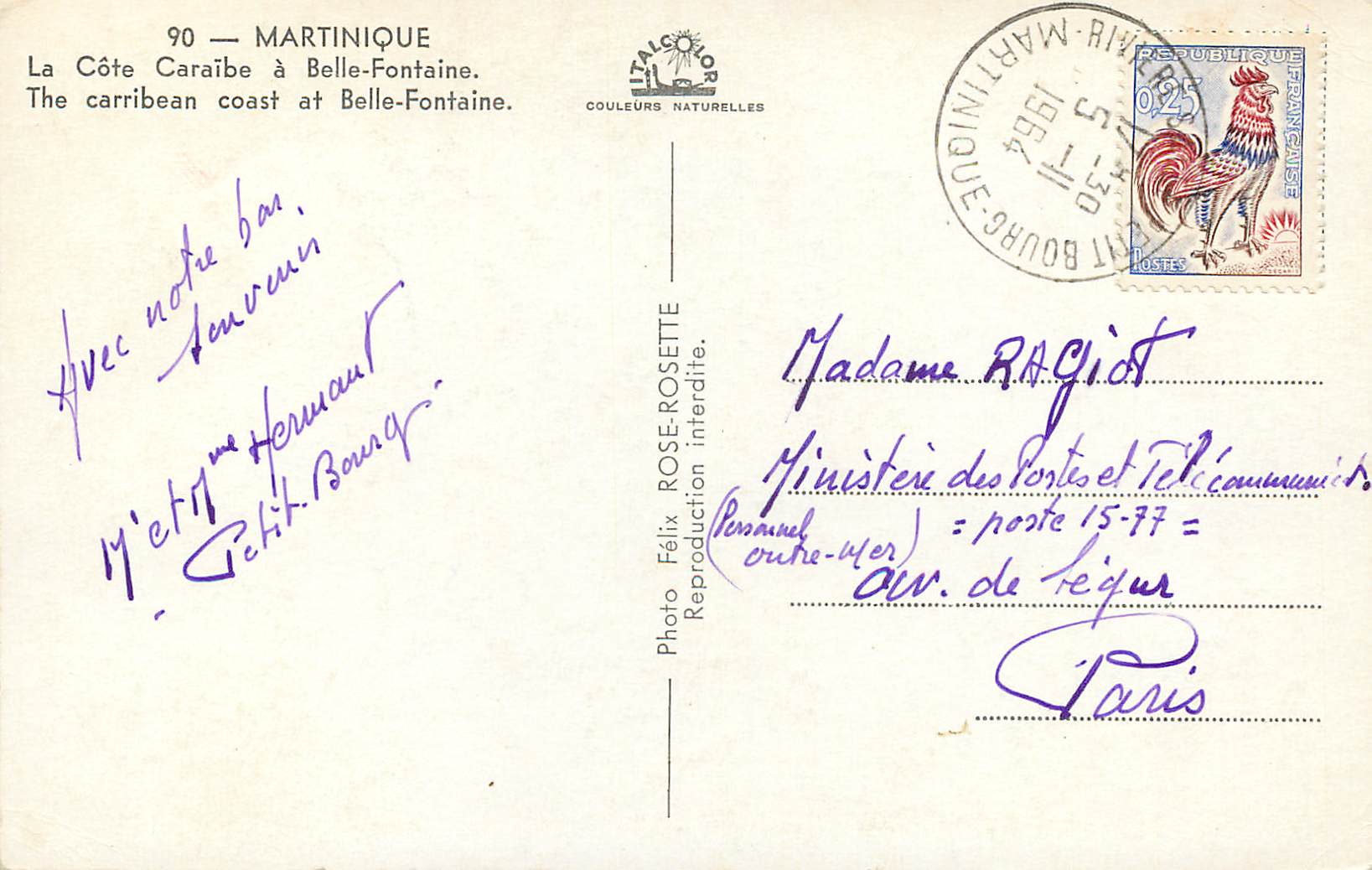 Belle-Fontaine — Martinique — Éditeur: Italcolor — Rückseite