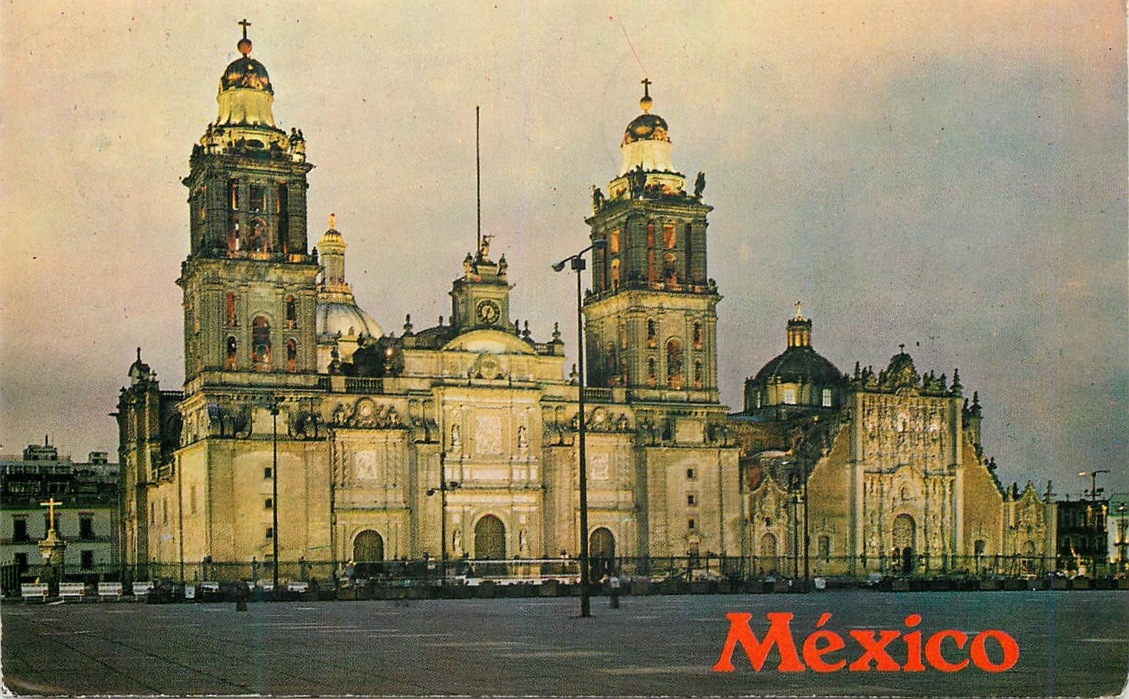 CPM Mexico View of the Cathedral at sunset