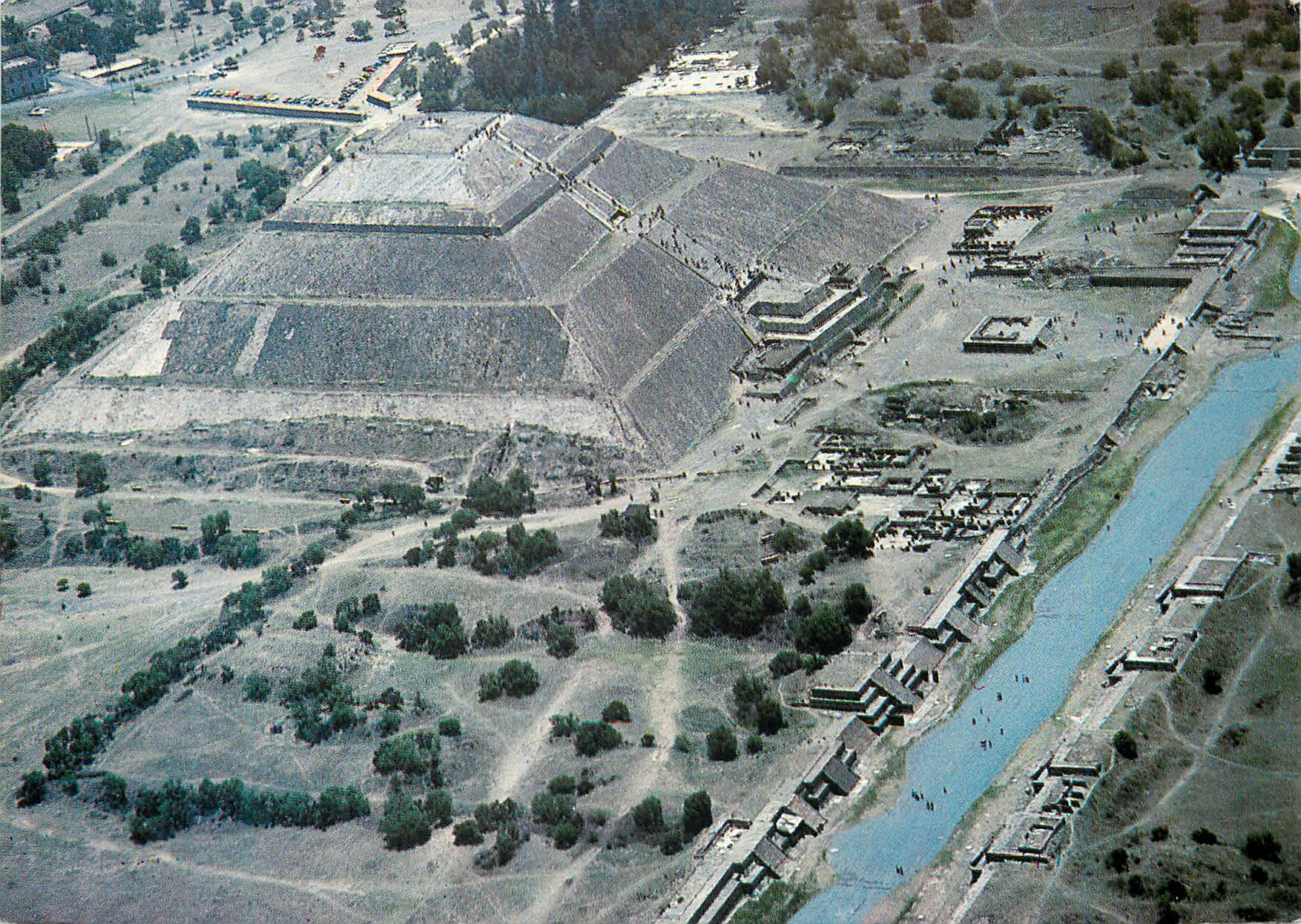CPM Mexico Pyramid of the Sun and Avenue of the Dead