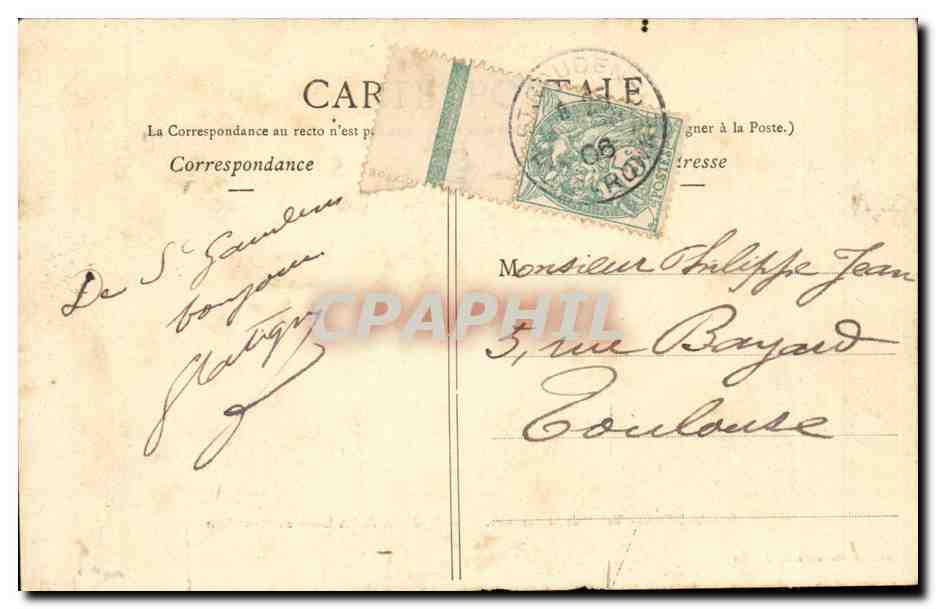 St-GAUDENS - Vallée de la Garonne - Les Pyrénées, de l'Arbizon au Montaigut — Abadie, libraire à St-Gaudens — Verso