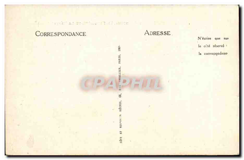 Marseille CPA La corniche le prophete et la reserve — Verso