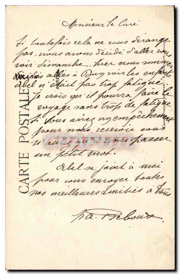 Bourges CPA Cathedrale Les cinq portails — Rückseite