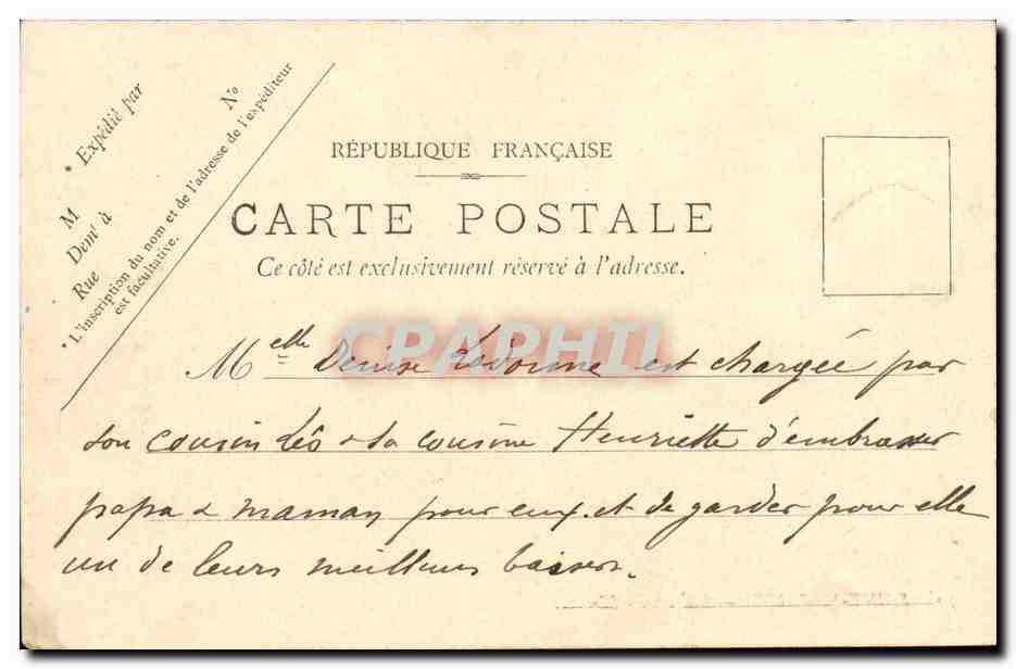 Saint Nazaire CPA L'eglise — Verso