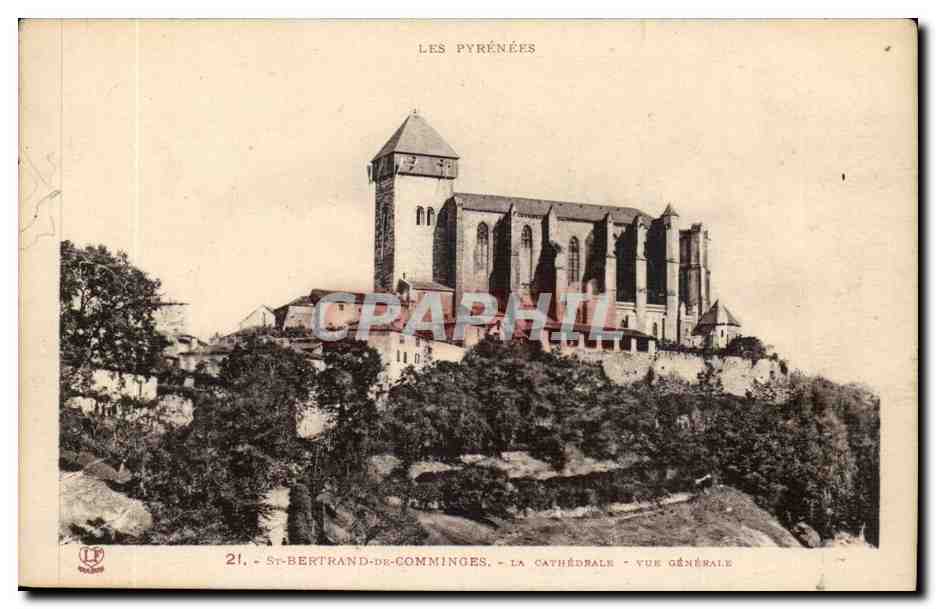 Saint Bertrand de Comminges CPA La cathedrale Vue generale