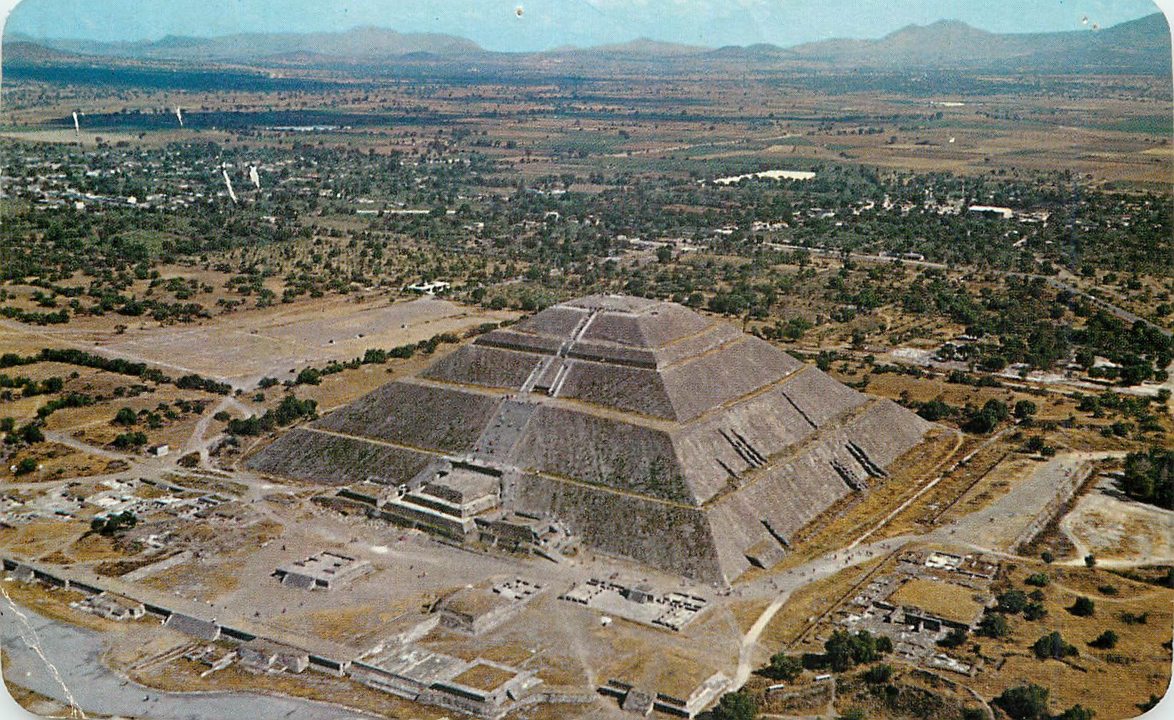 CPM Air View of the Pyramid of the Sun Teotihuacan Archaeological Zone