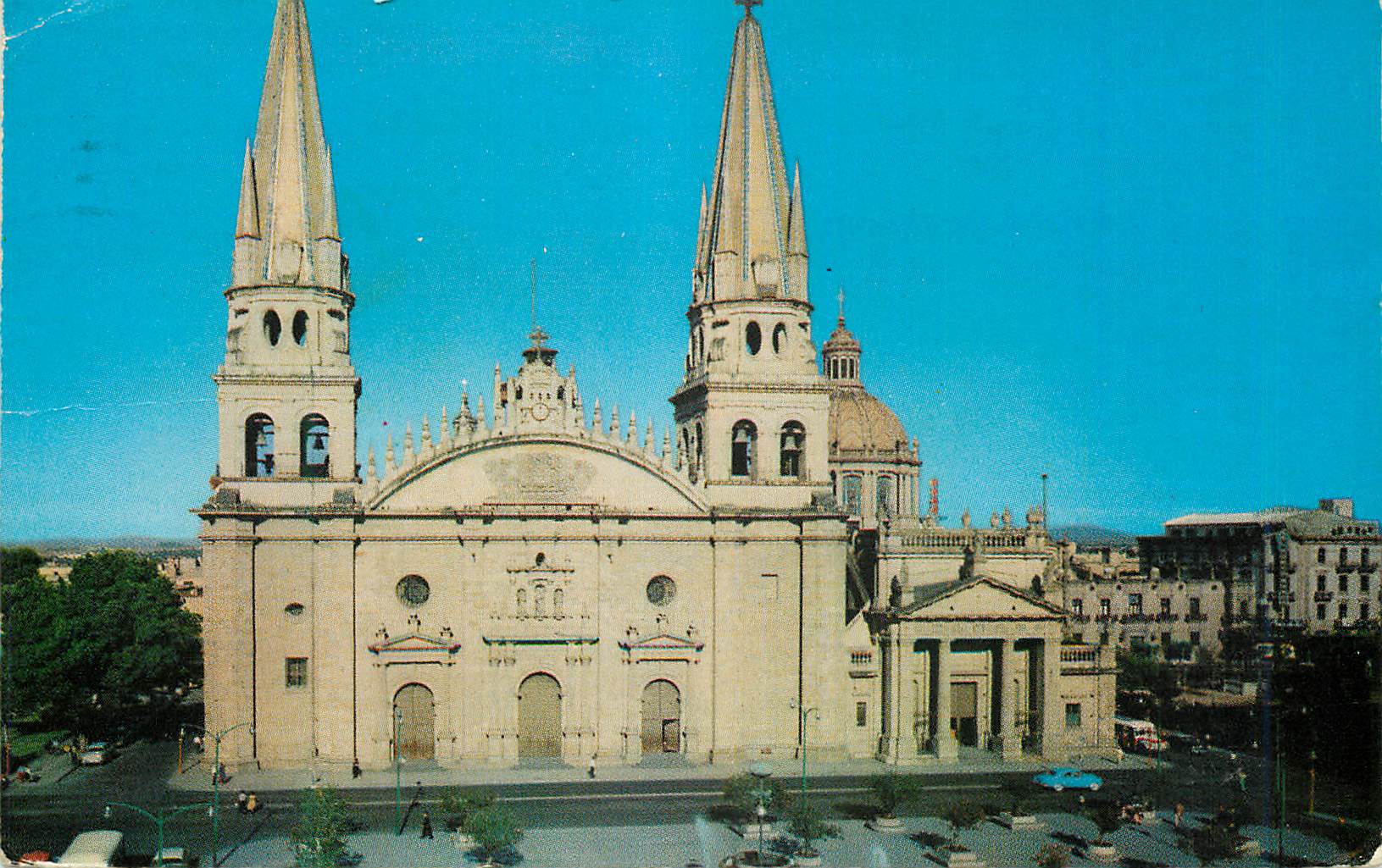 CPM Front side view of the cathedral of guadalajara in the state of jalisco Mexico
