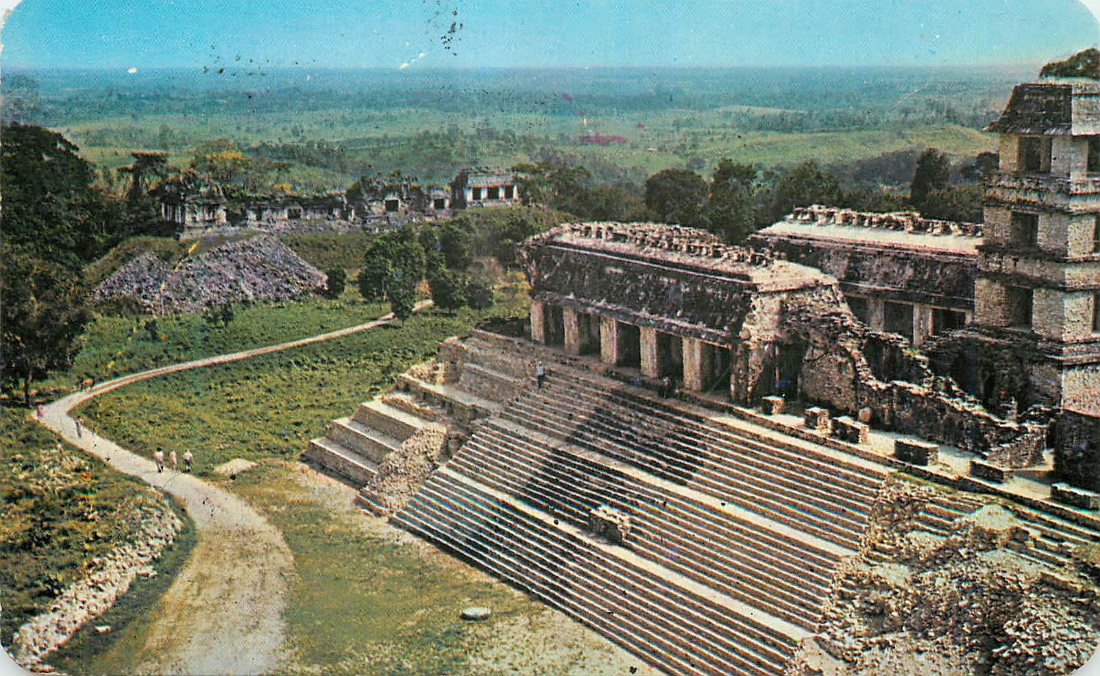 CPM 
Palace and  Temples of the north group Palenque Chis Mexico
