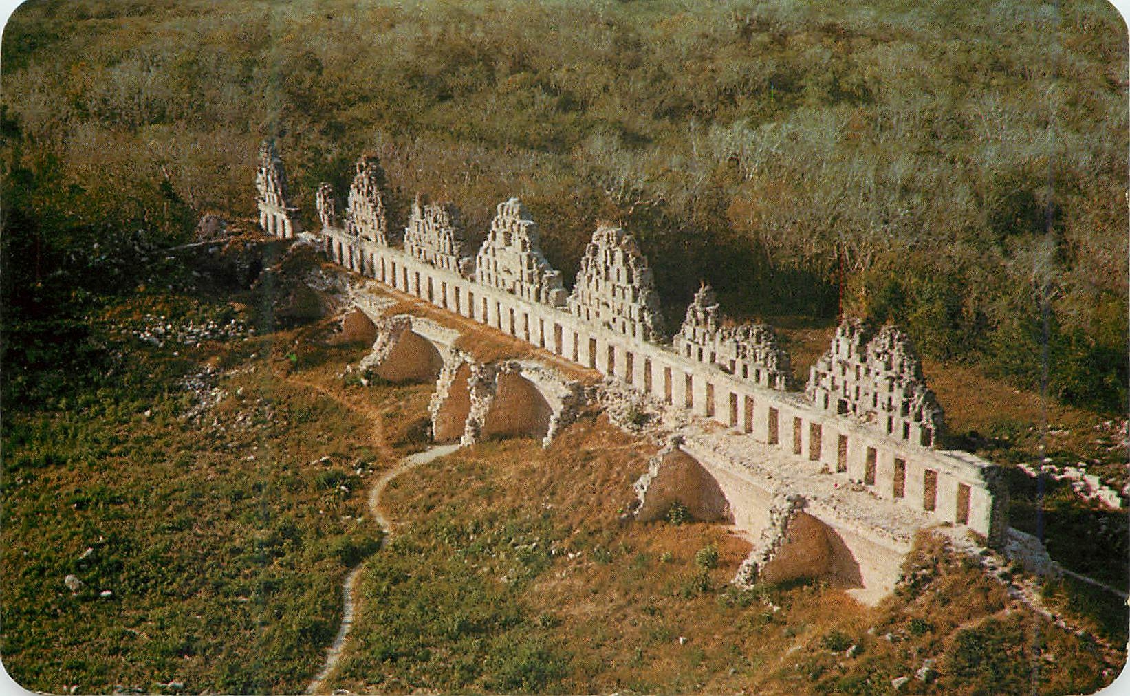 CPM Remnants of the Dove-cotes Temple at Uxmal Yucatan Mexico