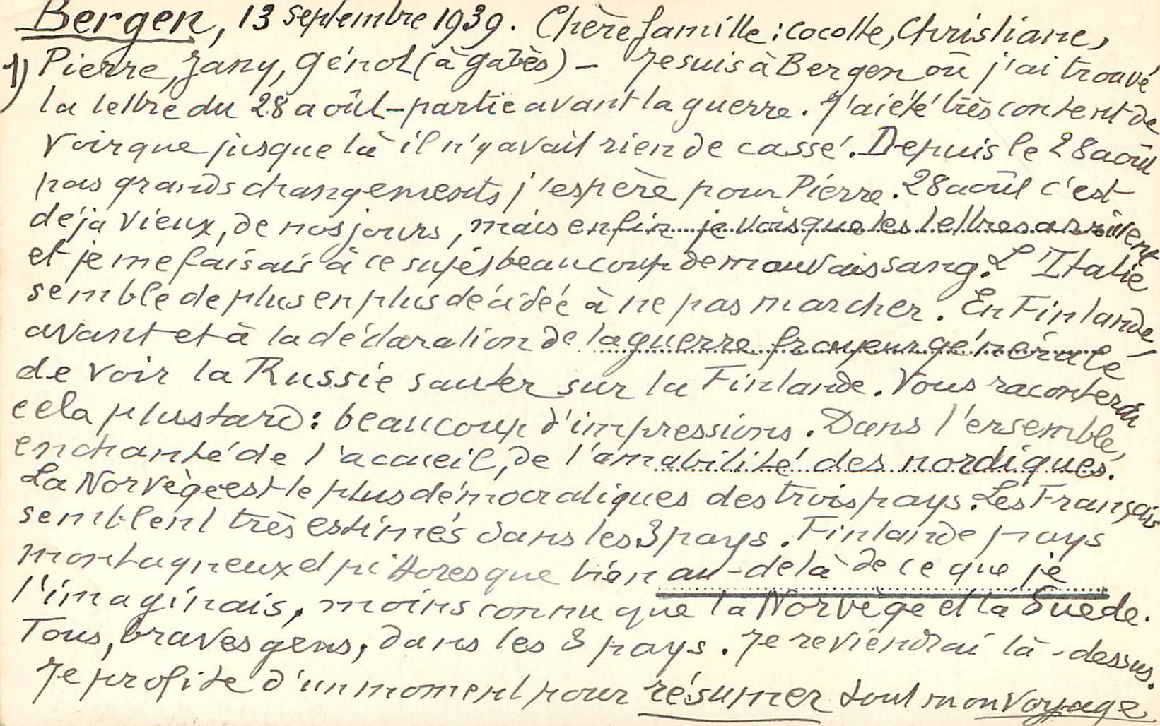 CPA BERGEN Fra Rundemannsveien — Verso