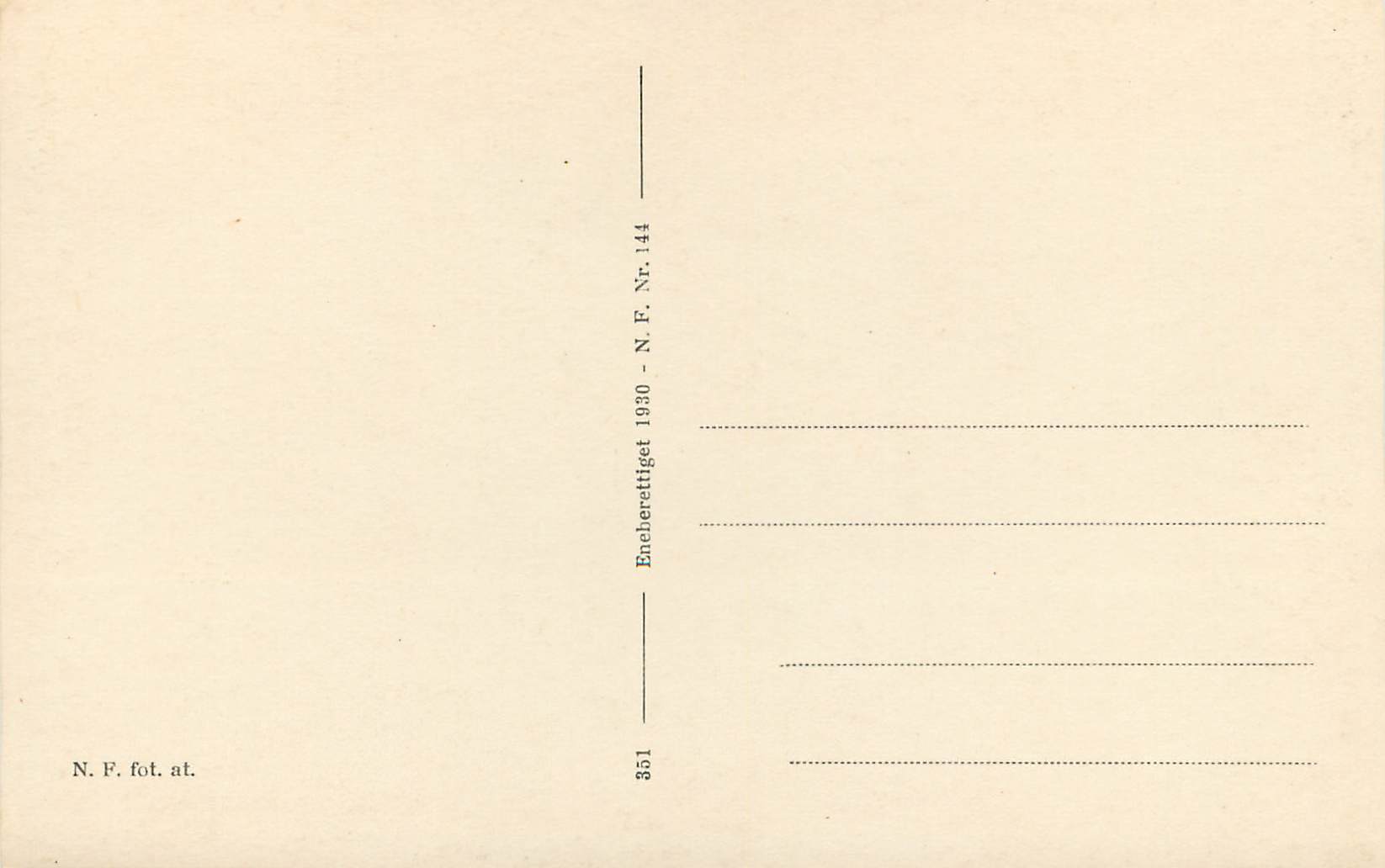 CPA VÆRAASMOSTUEN FRA FLESBERG. NORSK FOLKEMUSEUM
 — Verso