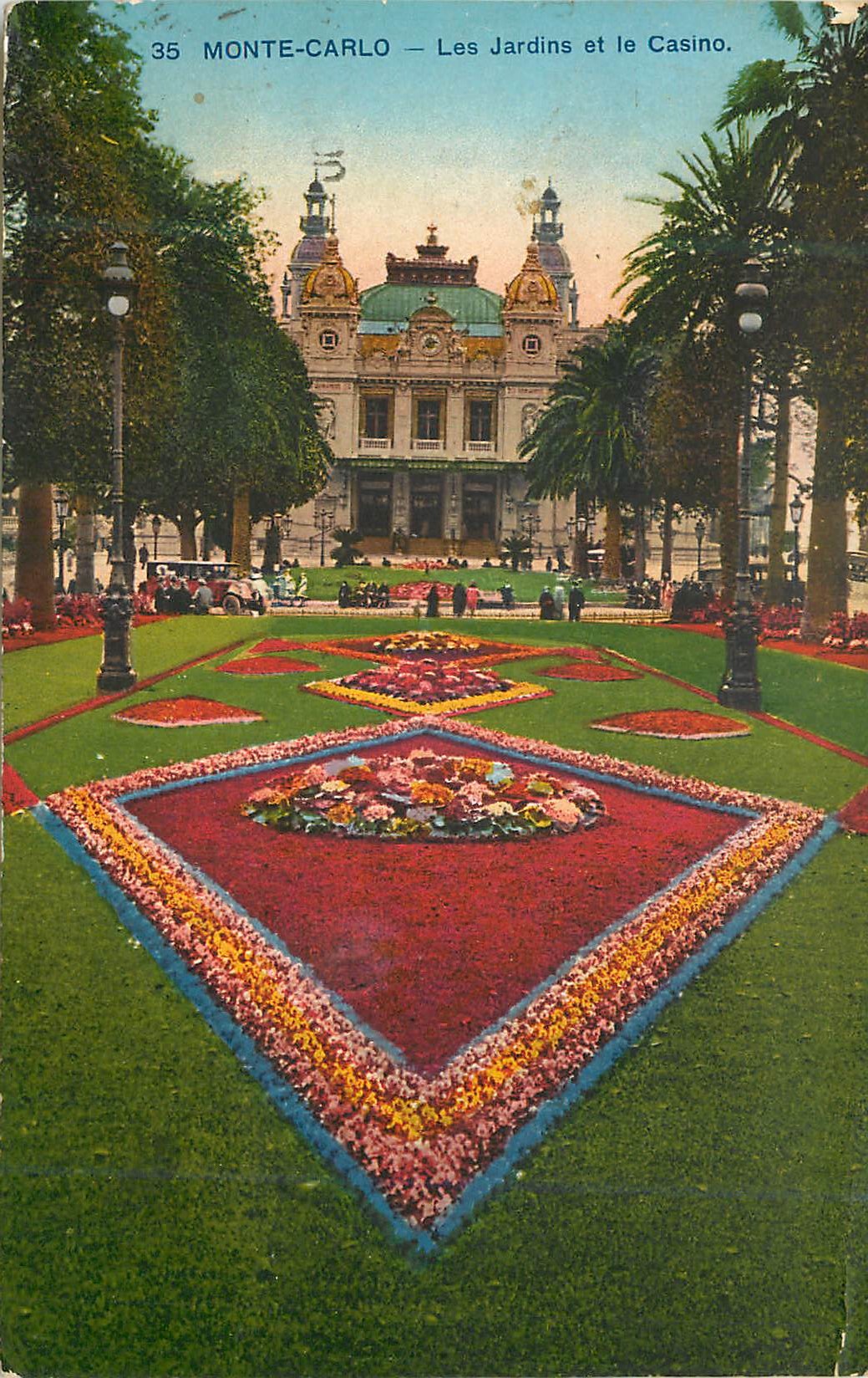 CPA MONTE-CARLO Les Jardins et le Casino