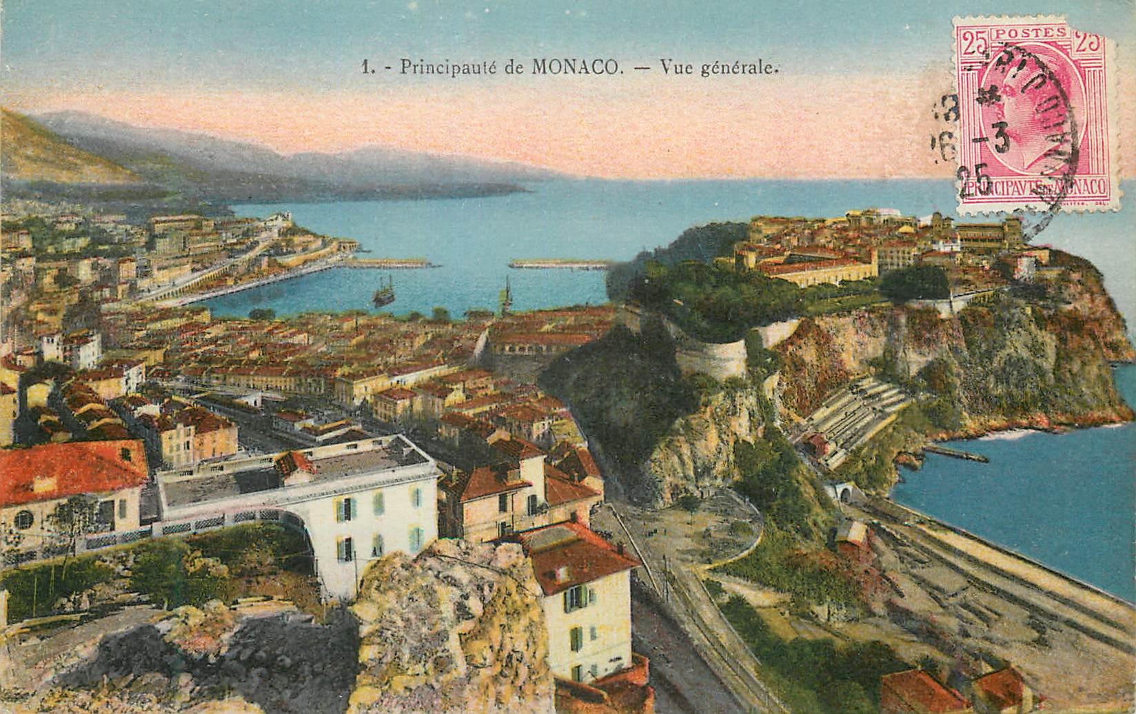 CPA Principaute de MONACO - Vue generale
