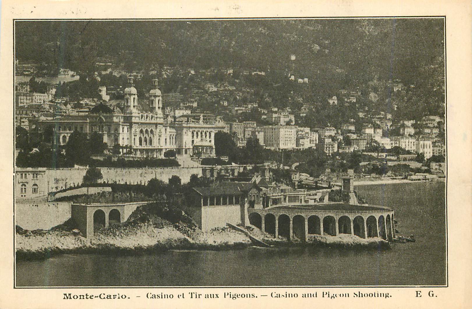 CPA Monte-Carlo Casino et Tir aux Pigeons Casino and Pigeon shooting