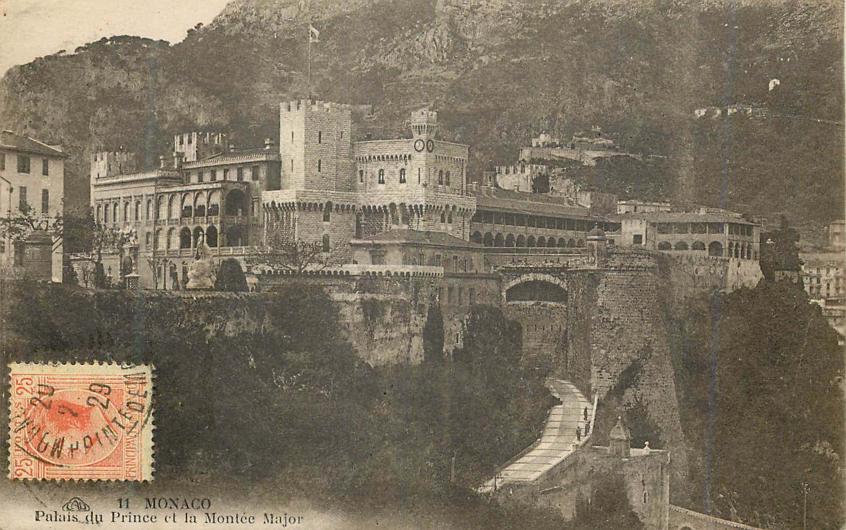 CPA Monaco - Palais du Prince et la Montee Major
