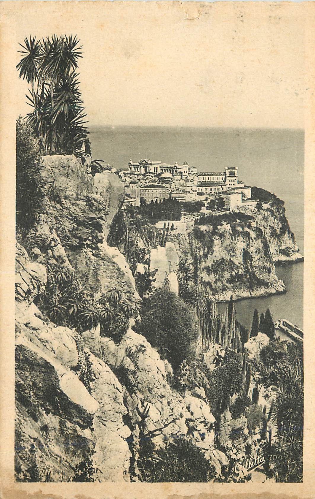 CPA Cote d Azur Artistique MONACO - Vue prise du jardin exotique