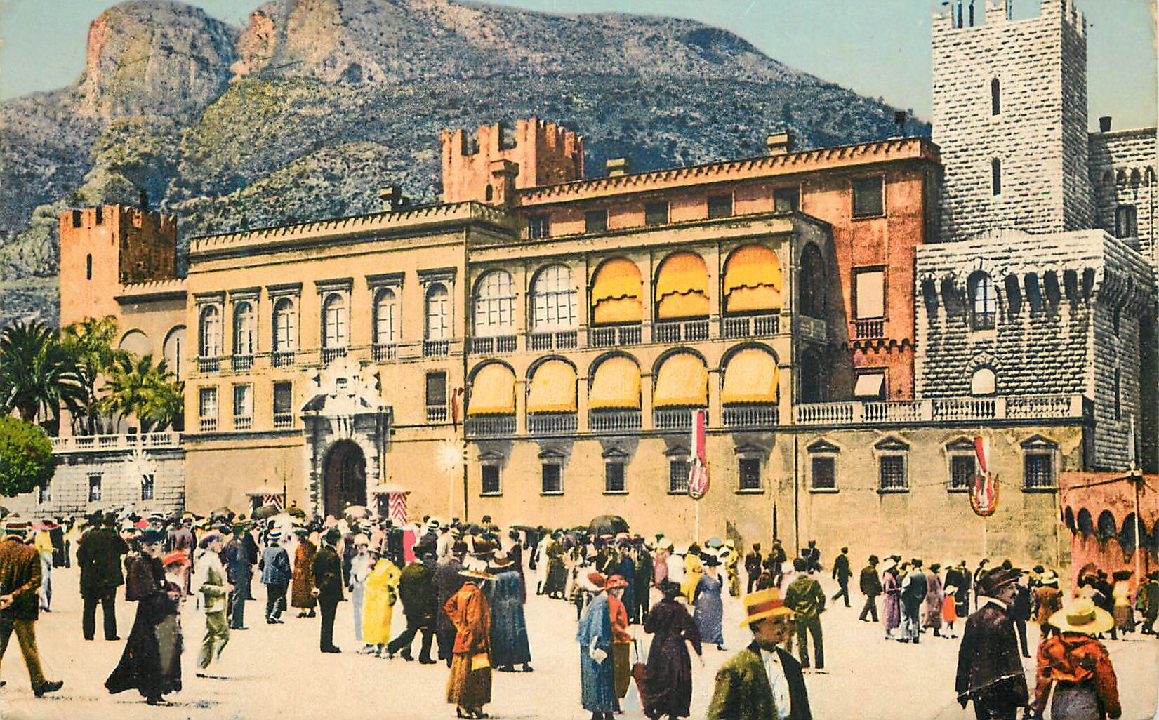 Le Palais du Prince et la Place du Palais Rainier — Monaco — éditeur Lénaître, NICE, n° de série 67