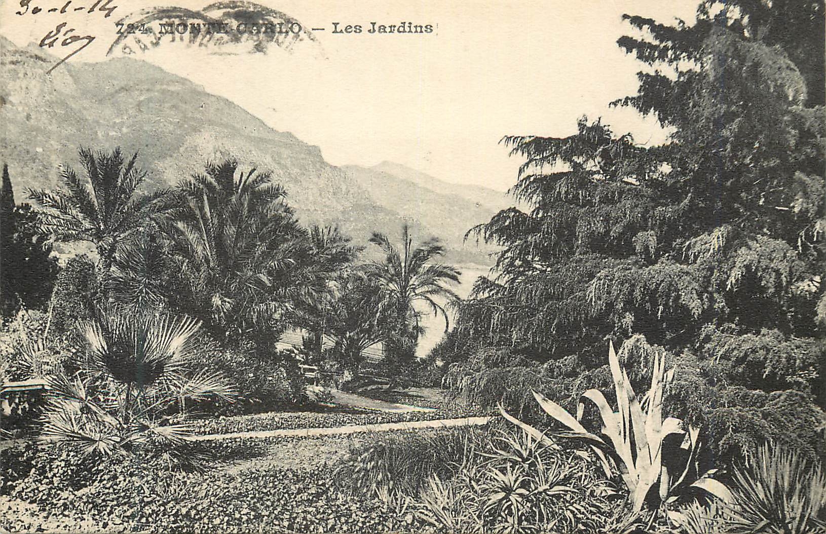 CPA MONTE-CARLO - les jardins